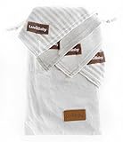 Baby Bandana Bibs - 4 Pack Drool Bibs with Carry Bag - 100% Organic Undyed Cotton