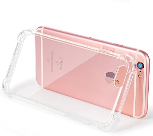 iPhone Clear Backing and Frame Transparent TPU with Shockproof Corner 360 Degree Protection Slim Soft TPU Bumper Case (iPhone 7/8 (4.7"))