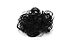 Onedor Premium Synthetic fiber Clip on Messy Chignon Bun Hair Extension Hair Piece Wig. Silky Smooth and Secure (1B-Off Black)