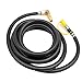 MENSI Propane Elbow Adapter Fitting with Extension Hose 12Ft RV Quick-Connect Kit for Blackstone 17