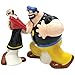Westland Giftware Popeye Magnetic Olive Oyl and Brutus Salt and Pepper Shaker Set, multi-colored, 8