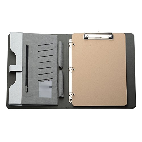 Smart 3 Ring Binder Portfolio Case with Clipboard for organizing loose
