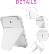 OSDUE Foldable Makeup Mirror 20x13.4cm Portable Rectangular Beige view 4