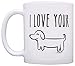 Funny Gifts for Boyfriend I Love Your Wiener Dog Husband Gift 11oz Coffee Mug Tea Cup White