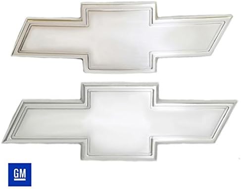 All Sales 96132C Ami Chevy Bowtie Grille and Lift Gate Emblem with Border, Chrome