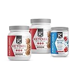 KetoLogic Keto 30 – 30-Day Bundle – Suppresses Appetite/Promotes Weight Loss/Increases Energy/Low Carb – Chocolate Meal Replacement MCT Shake and Patriot Pop BHB Salts