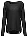 MBE Women's Basic Chunky Knit Sweater With Side Zippers