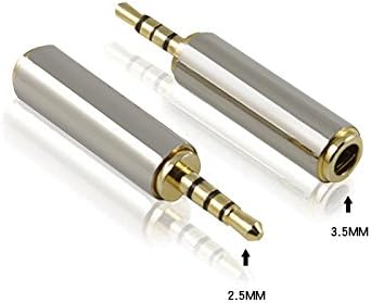 2.5mm To 3.5mm Adapter, Zenzec 2.5mm Male To 3.5mm Female Stereo Audio Headphone Jack Adapter Converter