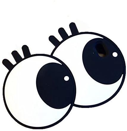 Cute 3D Cartoon Big Eyes Design Soft Silicone Back Case Cover for Apple (iPhone 6 6s 4.7'')
