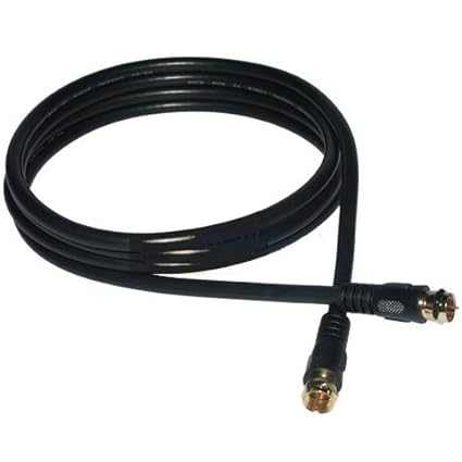 Wideskall 18 Feet 18 Gauge RG6 Double Shielded Coaxial Cable with Gold Plate.