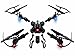 Drone with Camera Live Video Detachable RC Quadcopter with 2 Batteries 2.0MP FPV WiFi 2.4GHz 6-Axis Gyro Headless Mode Altitude Hold One Key Return Remote Control Gravity Sensor DIY Helicopter
