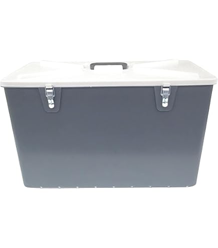 Amazon.com : Special Mate 5 Fishing Lure Box - Body Bait Storage for 128  Lures - Grey/ White - Durable Hard Plastic With Metal Latches - #5128 : Fishing  Tackle Boxes : Sports & Outdoors
