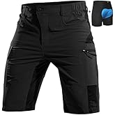 Cycorld Mountain-Bike-Shorts-Mens-Padded Biking Baggy Cycling Short Padding