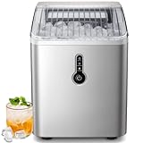 Silonn Countertop Nugget Ice Maker, Pebble Ice Maker Machine, 44lbs of Ice  Per Day, Automatic Timer & Self-Cleaning, Pellet Ice Maker for Home Office