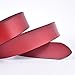 Talleffort Women's Jeans Genuine Cowhide Leather Belts Fashion Wide Belts for Women Red-XL