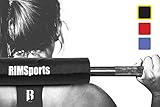 RIMSports Elite Olympic Barbell Pad By Best Fitness Barbell Pad For Squats & Lunges - Premium Squat Bar Pad For Bodybuilding, Cross Training - Ideal Squat Barbell Pad For Barbell Pad Hip Thrust