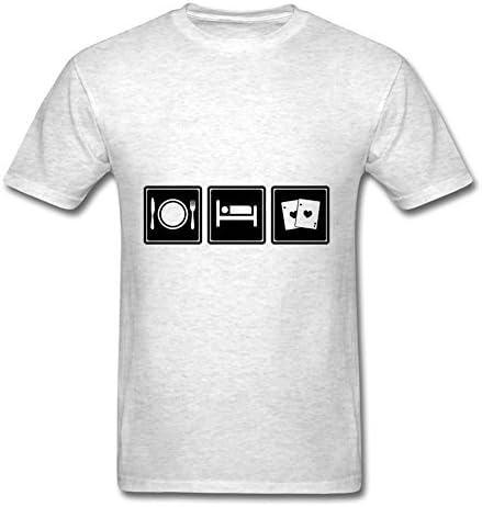 Eat Sleep Gamble Created Shirts Xxx-large Men Customized Gray