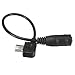 Waterwood Black Micro USB Jack to 3.5mm Headphone Earphone Adapter Socket Audio Cable