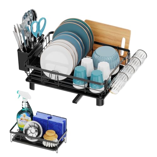 GSlife 2 in Set of Dish Drying Rack and Sink Caddy