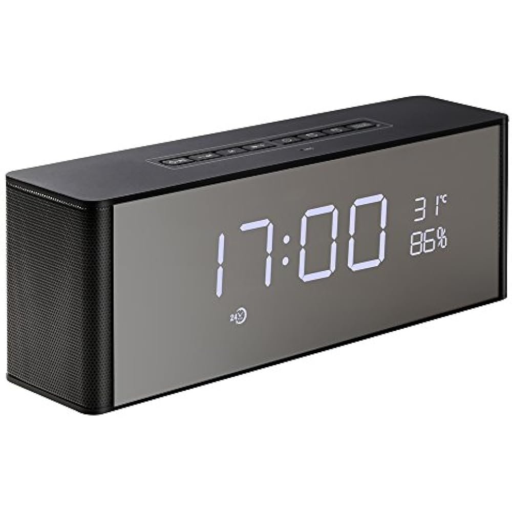 Wireless Boomboxes Speaker With Alarm Clock, Digital FM Radio, 3.5mm