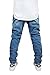 Victorious URBANJ Men's Indigo Drop Crotch Denim Jogger Pants