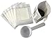 Jasmine Cafe Premium Single Serve Disposable Drip Coffee Filter Bag - Hanging Ear Drip Coffee Bag - Tea Strainer & Filter - Perfect for Camping, Outdoor, Travel, Home, & Office - 30 Count