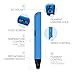 Professional 3D Printing Pen with OLED Display for Doodling Drawing Modeling -3D Pen Doodle Lightweight Portable Compatible with Power Bank + 3 Packs of 1.75 mm ABS/PLA Filaments + 2 Drawing Stencils
