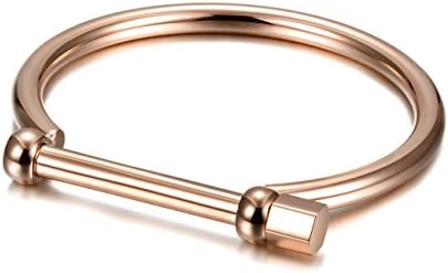 Love Knot Bangle Bracelet Gold Silver Plated Stainless Steel Adjustable Cuff Bracelets for Women Girls