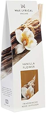Wax Lyrical Vanilla Flower 40ml Reed Diffuser - White, Eco-Friendly view 7