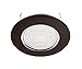 NICOR Lighting 6 inch Oil-Rubbed Bronze Recessed Shower Trim with Glass Fresnel Lens (17502OB)