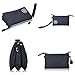 ZYSUN Women's Casual Nylon Wristlet Bag Multilayer Zipper Purse Clutch Handbag