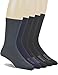 Yomandamor Men's 5 Pack Bamboo Mid-Calf Dress Socks,Size 10-13