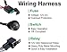 AutoSonic LED Wiring Harness Heavy Duty Gauge Wire kit for LED Light Bar Work Light, 12V 40A Relay, Fuse and On-Off Switch Button Included