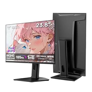 KEY TO COMBAT 24インチ ゲーミングモニター WQHD(2560x1440) Fast IPS/185Hz/1ms H24T7