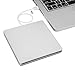 AMASKY(TM Ultra-Thin External Slot-in DVD VCD CD RW Drive Burner, USB2.0/1.1, Suit for Apple MacBook Pro Air iMac (Silver)