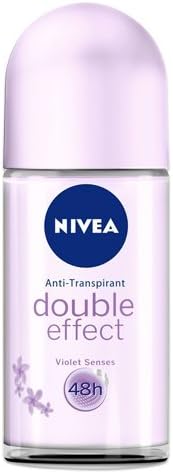 Nivea Double Effect Violet Senses with Avocado Extract Deodorant Roll on 50 Ml, 1.69fl.oz - 2 Per Pack