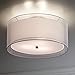 Possini Euro Design Modern Close to Ceiling Light Flush Mount Fixture Polished Nickel 18