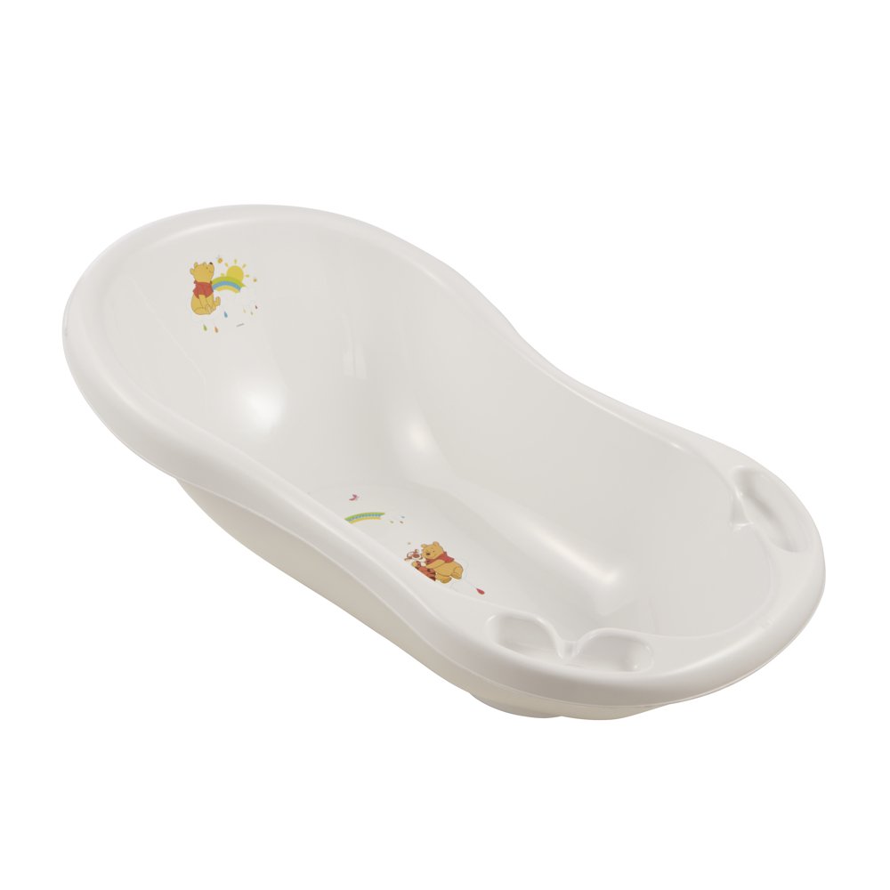 keeeper Disney Winnie Puuh Ergonomische Babywanne mit Stöpsel, Ab 0 bis ca. 12 Monate, 84 cm, Maria, Weiß