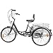 Thaisan7, 6-Speed 24″ 3-Wheel Adult Tricycle Bicycle Trike Cruise Bike W/large Basket, fun healthy ridingthumb 2