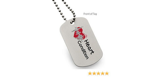 heart dog tags