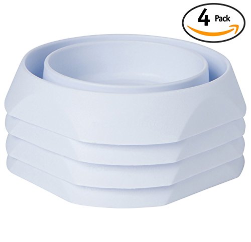 Bed Bug Insect Interceptor 4 PACK White. Revolutionary Design ensures NO Talcum powder, Pesticides or additional products needed. Most RELIABLE Trap on the Market.