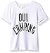 Truluv Girls' Little Glam Oui Camping Ss Top