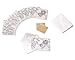 Papyrus Blank Cards with Envelopes, Lace and Flowers with Glitter (8-Count)