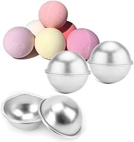 3 Sets Metal Bath Bomb Ball Moulds for Crafting Your Own Fizzles DIY Metal Bath Molds,1 Size by HONGTIAN