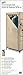 Honey-Can-Do WRD-01270 27-Inch Wide Storage Closet with 9-Side Storage and Shoe Bins, Tan
