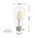 La Farah Edison LED Bulb 6W Non-Dimmable 6 Pack, E26 60W Edison Bulb Equivalent, Antique ST58 Shape, 2700K,Warm White,600lm, LED Edison Bulbs Clear
