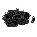 uxcell 16mmx10.5mmx16mm 90 Degree Metal Angle Brackets Corner Braces Black 100pcs
