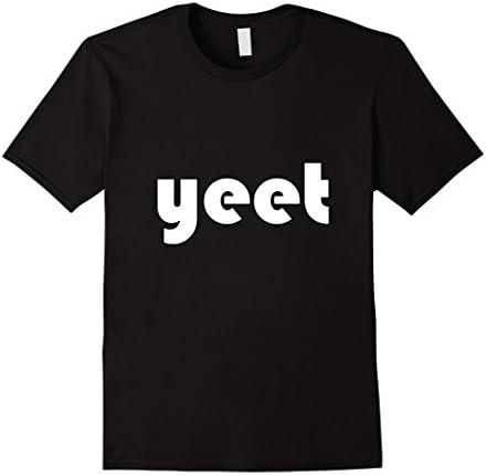 Mens T-shirt Yeet Medium Black