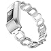 NotoCity Compatible Garmin Vivofit3/ Jr Band Stainless Steel Metal Replacement Strap for Garmin Vivofit 3/Vivofit Jr, NOT for Garmin Vivofit 1/2/HR