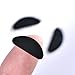 TOODOO 10 Pairs Eyeglasses Nose Pads Glasses Adhesive Silicone Nose Pads Non-Slip Thin Nosepads for Glasses Eyeglasses Sunglasses (Black, 1 mm)